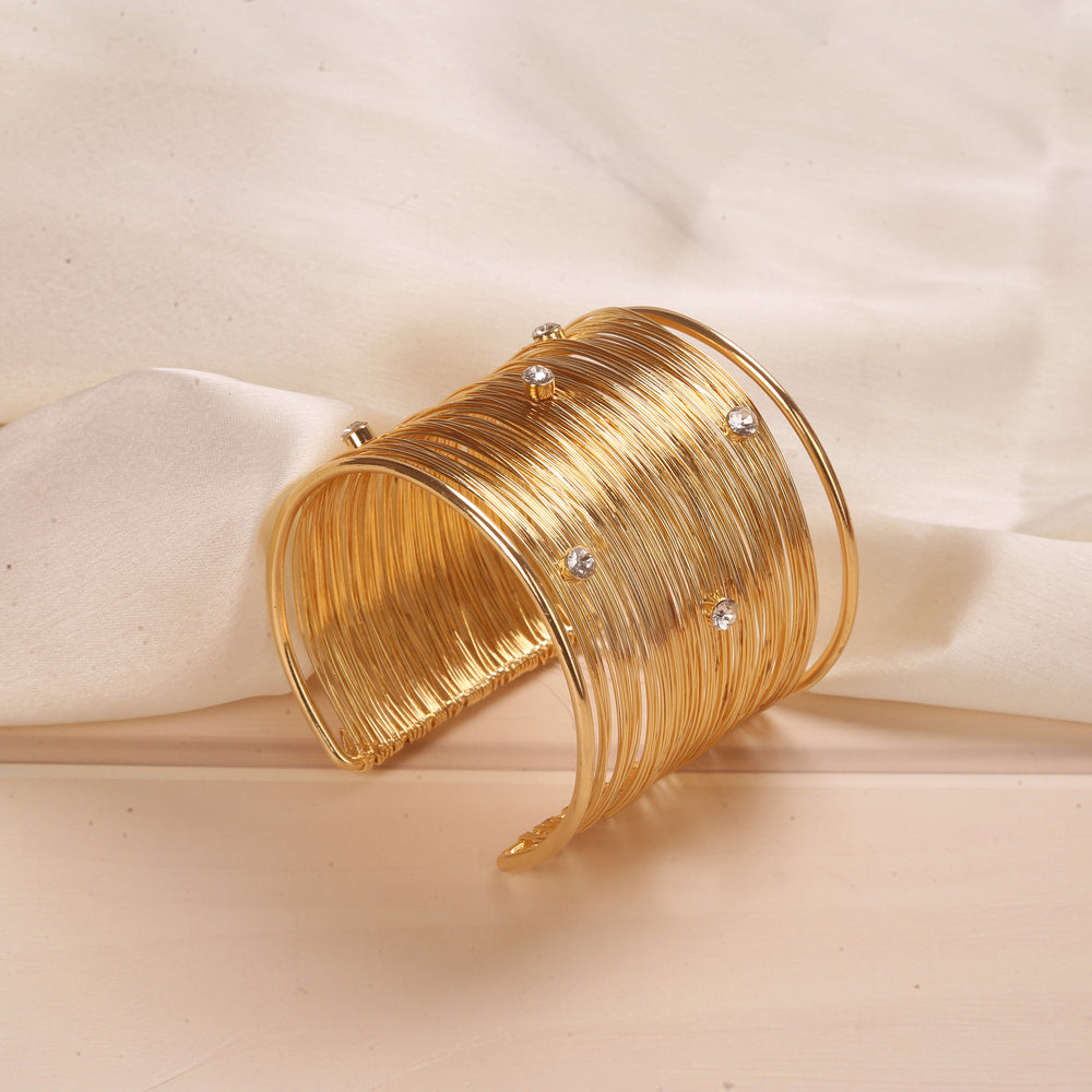 Twisha Rhinestone Wire Cuff